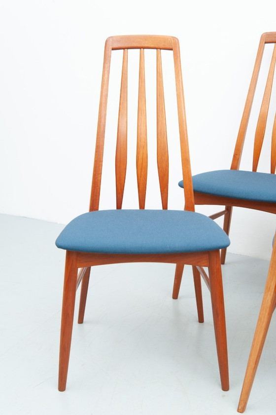 Image 1 of 8x sillas de teca "Eva" de Niels Koefoed para Koefoed Hornslet (años 60)