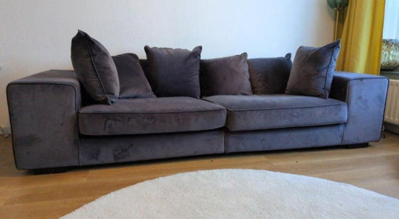 Image 1 of Large suede sofa