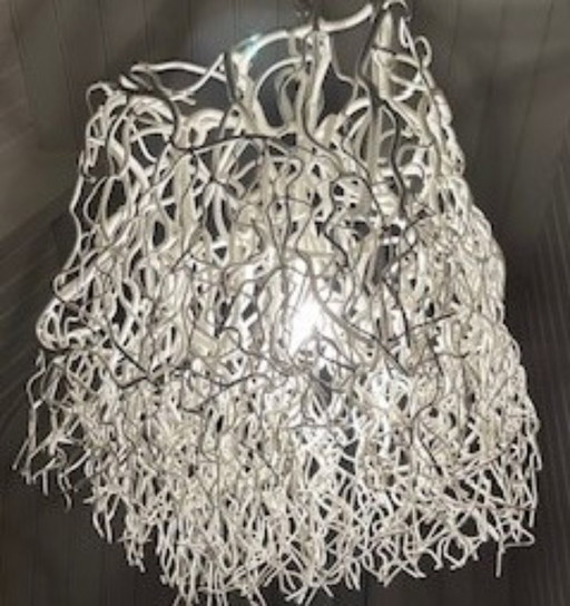 Brand and van Egmond Hollywood block lamp, pendant lamp. (white)
