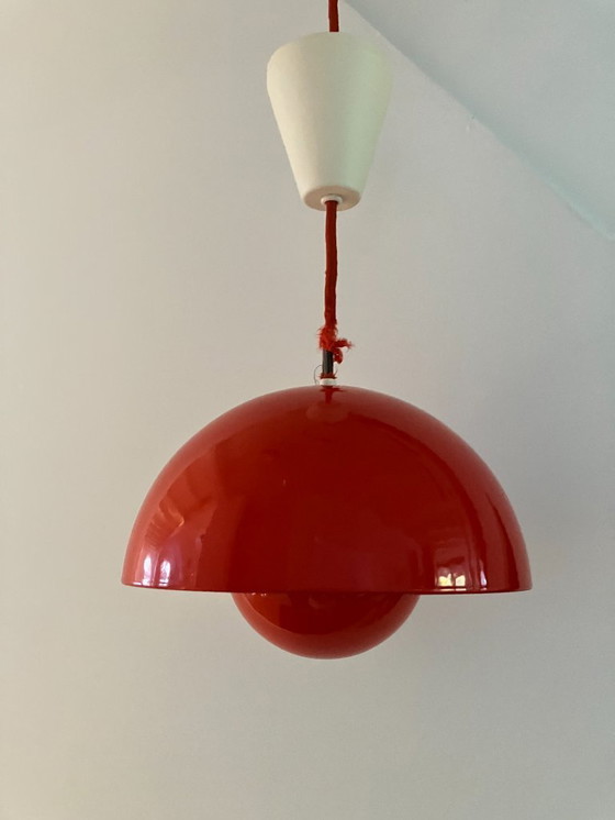 Image 1 of 2x Verner Panton Flowerpot VP1 rosso design scandinavo