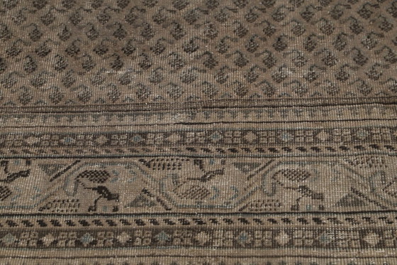 Image 1 of Hand-knotted vintage art rug 353x252