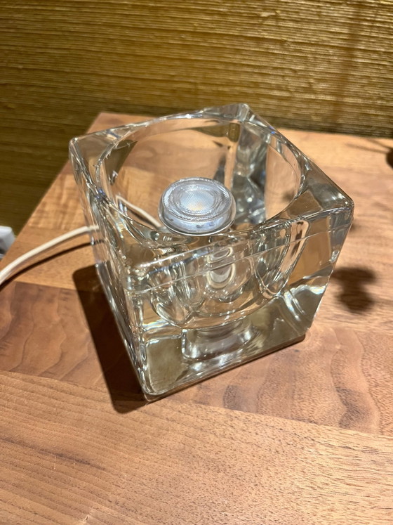 Lámpara de mesa Peil & Putzler Kubus, Lámparas de mesa, Vidrio, Transparente (foto 2 de 5)