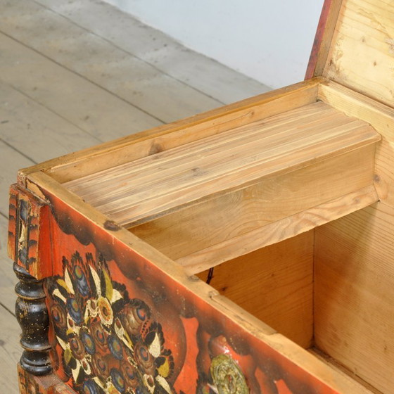 Image 1 of Folk Art Wedding Chest, Circa 1850