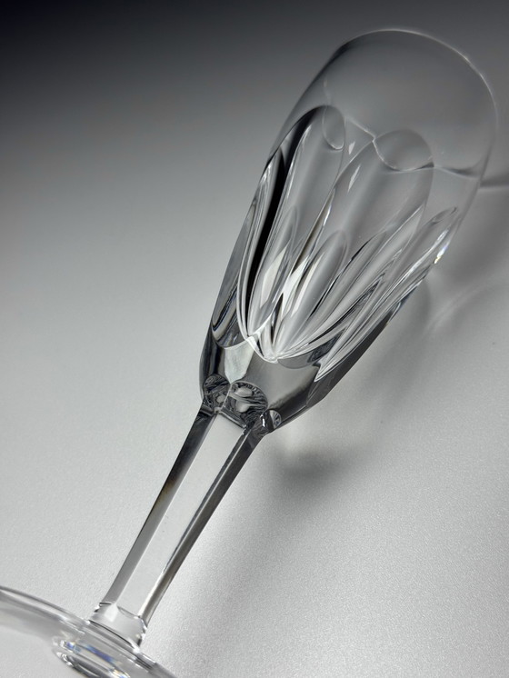 Image 1 of Flûte da champagne in cristallo tagliato a mano vintage Barthmann