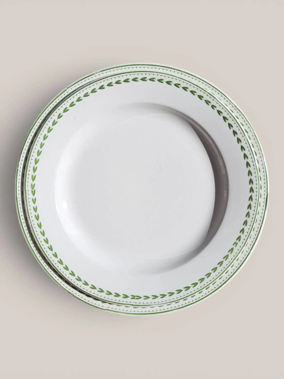 3 semi-deep plates in Boch Frères Kéramis earthenware. – Crockery, Porcelain (photo 5 of 11)