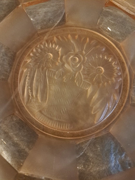 Image 1 of Roze persglas jaren 30 schalen set