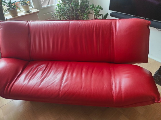Image 1 of Leolux tango 2 pers pelle rossa