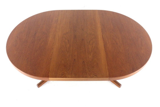 Image 1 of Danish design vintage round dining table extendable dining table