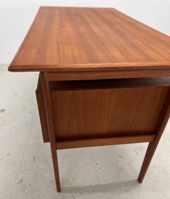 Image 1 of Teak Desk By Gunner Nielsen For Tibergaard, 1960s.