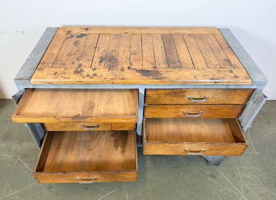 Image 1 of Cassettiera industriale grigia vintage, anni '60