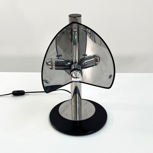 Italian Chromed Table Lamp, 1970s