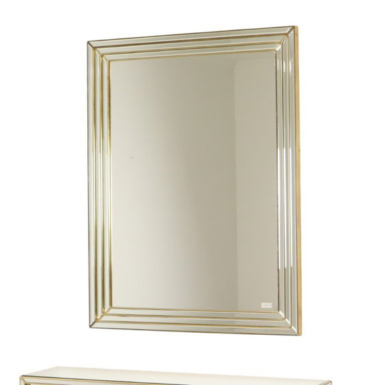 Image 1 of Zeldzame Design Spiegel met Console Zilver Goud Deknudt