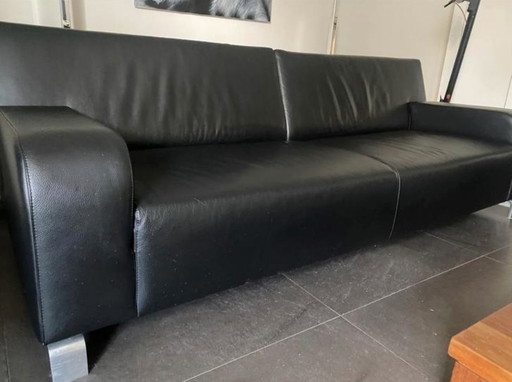 Leolux 2.5 and 3 seater most expensive black leather