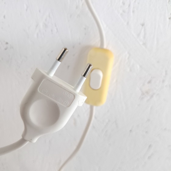 Image 1 of Vintage wall lamp Solid white metal 1980s