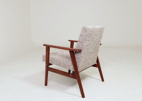 Image 1 of Fauteuil vintage granola au sucre brun 1970