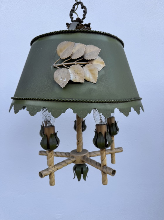 Florentine Chandelier Hollywood Regency Style 60s – Metal (photo 6 of 15)