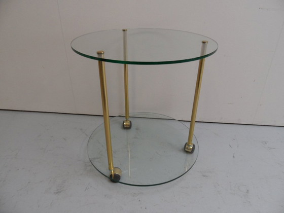 Image 1 of Vintage brass trolley