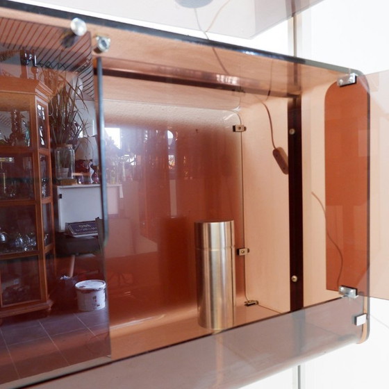 Image 1 of Étagère/Bar sol/plafond Michel Ducaroy pour Roche Bobois (Claustra), années 1970