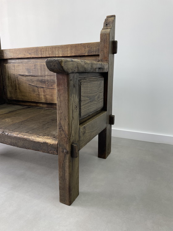 Image 1 of Divano spagnolo antico del XIX secolo