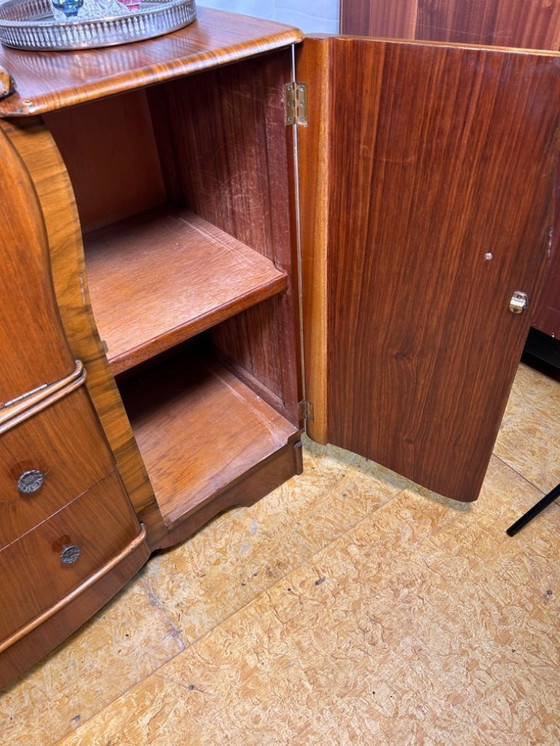 Image 1 of  Art Deco Cocktail Bar Sideboard aus Wurzelnussholz von Beautility 1930-1940