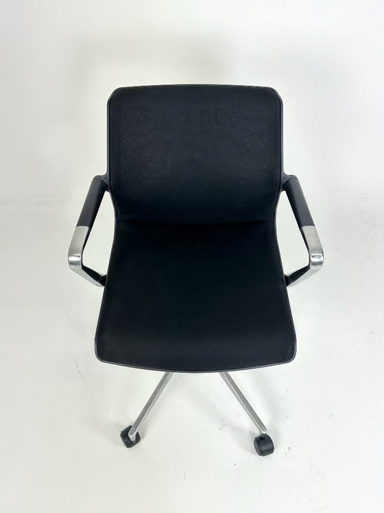 Design chair Vitra Unix, Swivel chairs, Textile, Black (photo 6 of 10)