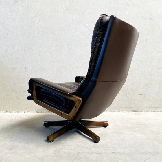 Image 1 of Leren Fauteuil André Vandenbeuck Merk Strässle 