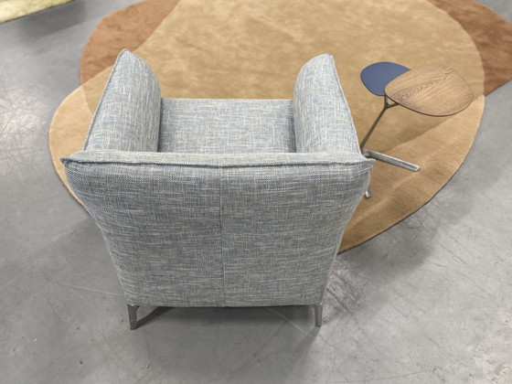 Image 1 of Leolux Mayon Fauteuil Ruvido stof Blauw 