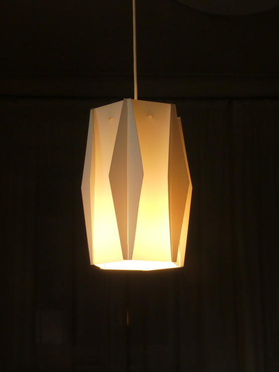 Image 1 of Plafondlamp Lars Eiler Schiøler voor Hoyrup kunststof UK1aeb