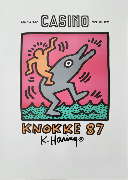 Keith Haring - Knokke 87 - Affiche d'exposition