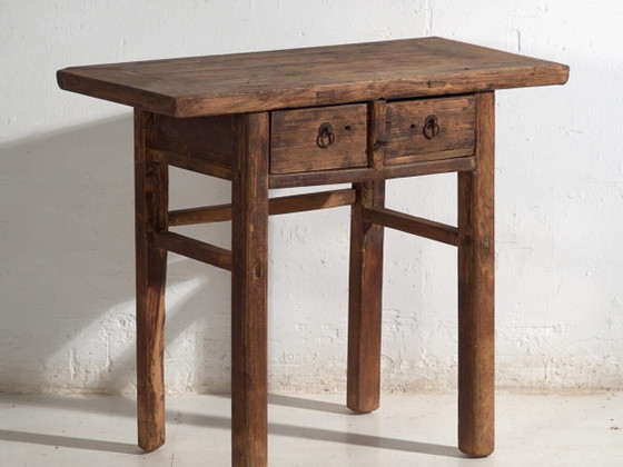 Consolle antica in legno di olmo – Cina, circa 1920 – Console, Iron (photo 2 of 40)