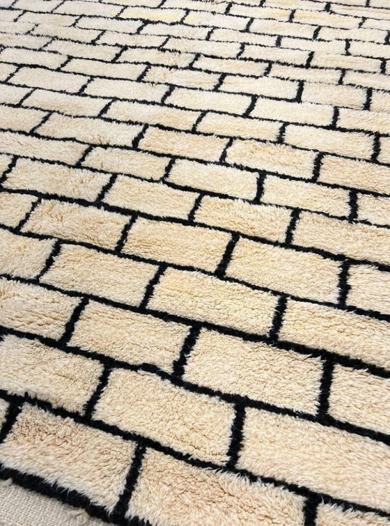 Tapis Marocain Contemporain Fait Main – Stijl Berbère 300cmx150cm – Vloerkleden en tapijten, Cotton (photo 4 of 6)