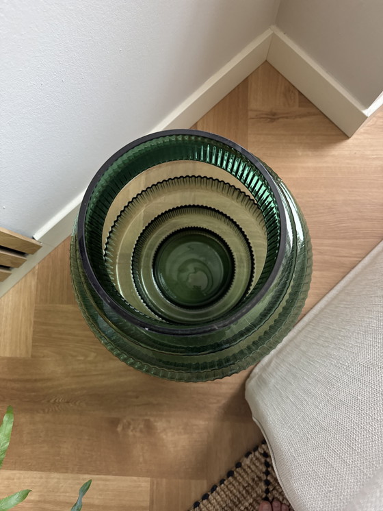 Image 1 of Pols potten steps vaas L groen