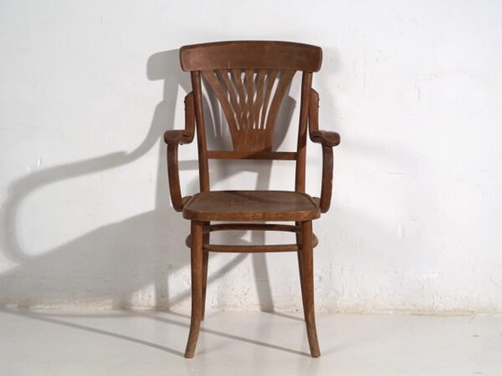 Sedia da ufficio antica in legno curvato (c.1920) #6 – Sedie da ufficio (photo 32 of 40)