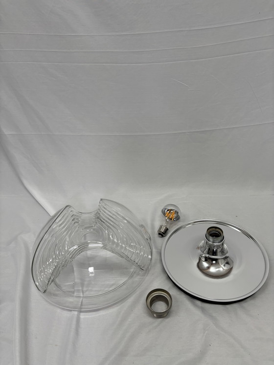 Image 1 of Lampe de plafond ou applique murale vintage Peill & Putzler Futura Wave, 1970