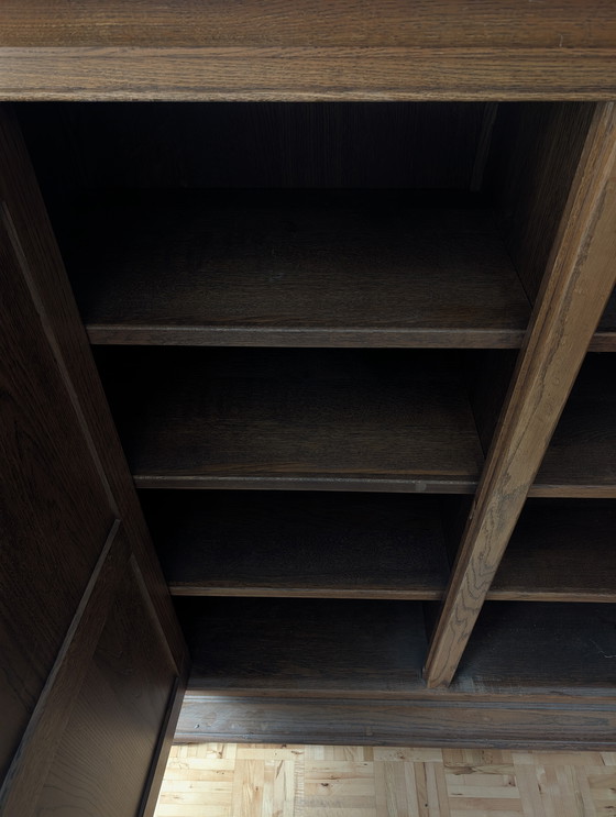 Image 1 of Brutalist oak sideboard - Mid-Century Modern