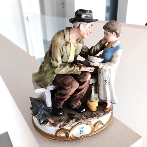 Image 1 of Christmas gift Vintage porcelain figurine in Capodimonte original