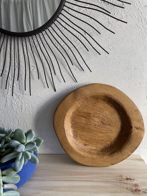 Plato de madera rústico vintage