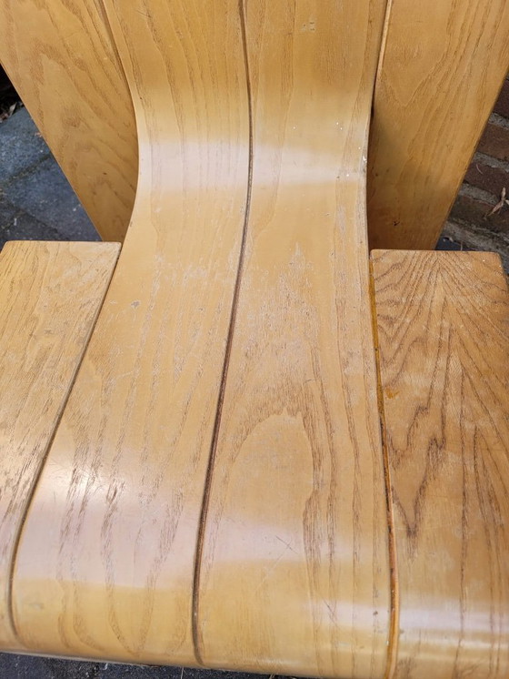 Image 1 of 6 Gijs Bakker strip chairs and table