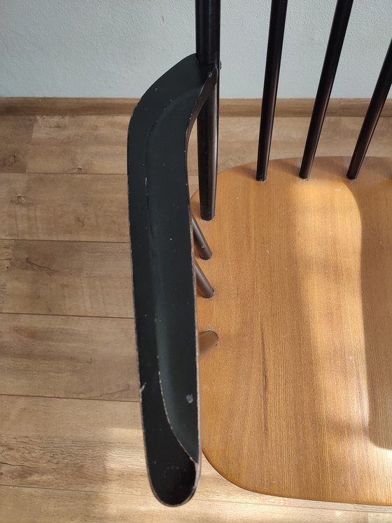 Image 1 of Silla escandinava de huso, silla de huso de madera