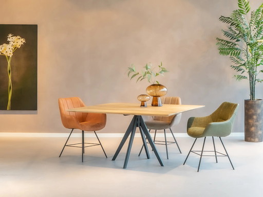 Table de salle à manger RT Design Mugello - 140x140