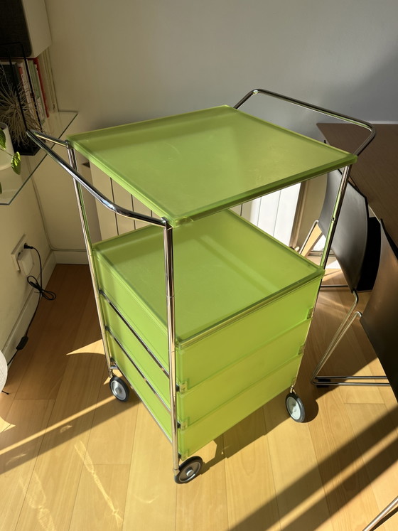 Kartell Mobil 3 Drawers Trolley – Storage cabinet, Plastic, Chrome (photo 3 of 6)