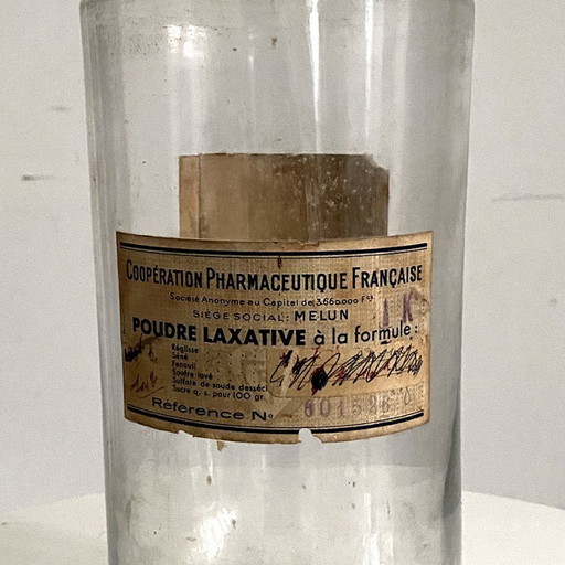 Frasco de farmacia antiguo