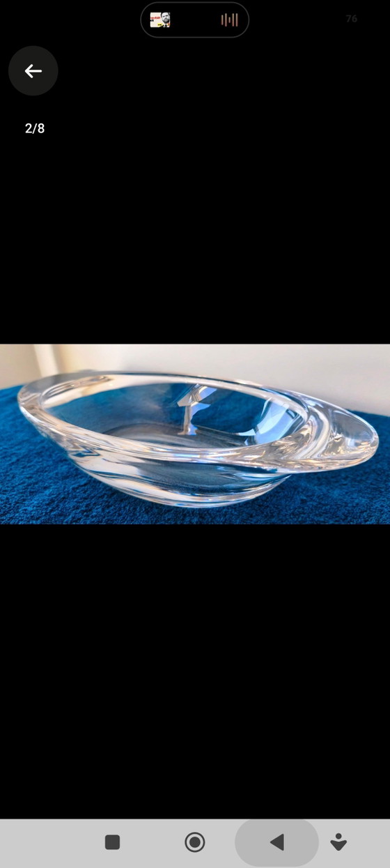 Stunning Vintage Cristal de Sèvres Crystal Bowl – Mid-Century Modern – France – Glass (photo 2 of 5)