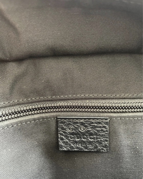 Gucci GG Black Tote Bag, Tote tassen, Nylon, Zwart (foto 4 van 10)
