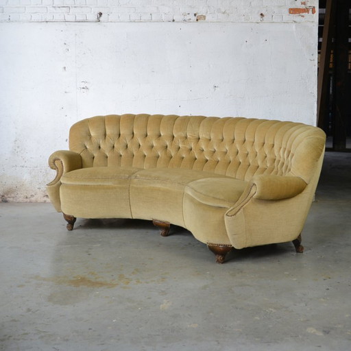 Bended Chesterfield Like Couch