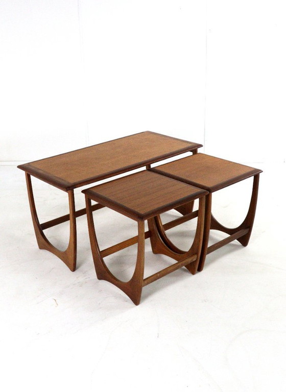 Image 1 of G Plan coffee table with nesting tables vintage