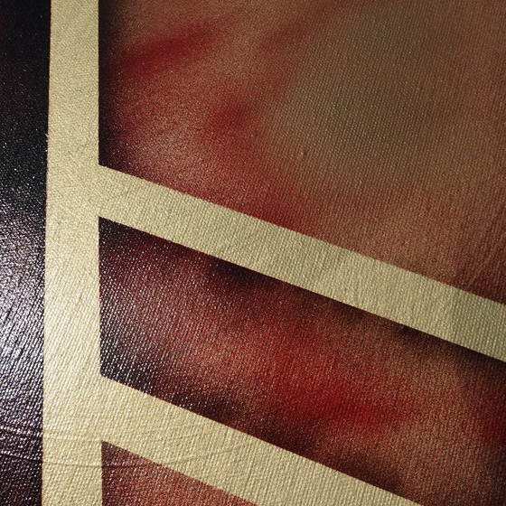 Image 1 of Abstraction A955 - Tableau abstrait prêt à accrocher XXL