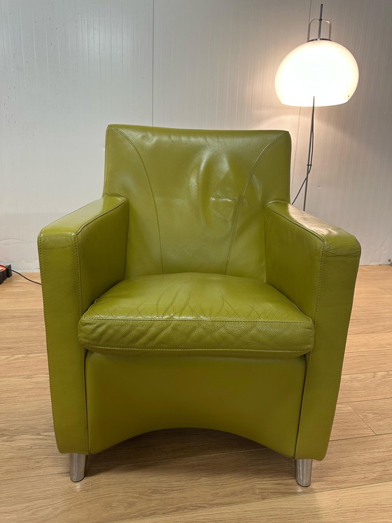 Image 1 of 2x Leolux Dolcinea Fauteuils Vert | Légèrement utilisé