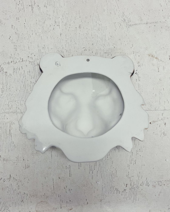 Image 1 of Masque mural en céramique tigre