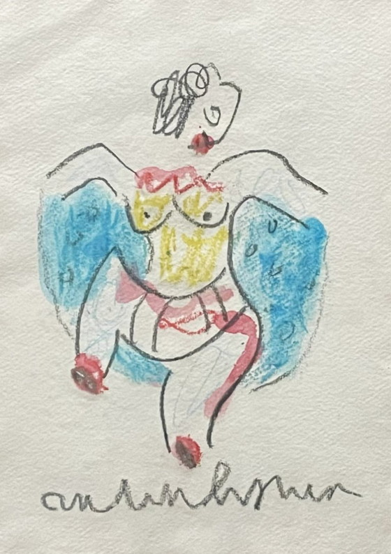 Anton Heyboer (1924-2005) - Danseur – Peintures et dessins, Paper (photo 3 of 5)